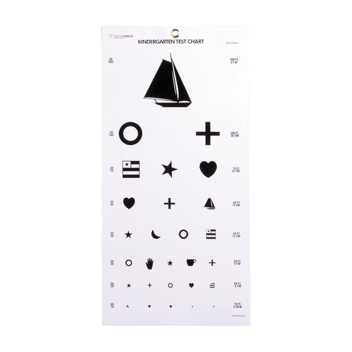 Dukal Corporation Dukal Corporation 3052 Kindergarten Eye Chart 20 ft Non-Reflective Supplies reLink Medical
