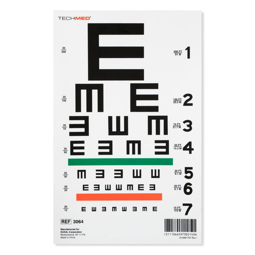 Dukal Corporation Dukal Corporation 3064 Illuminated Illiterate Eye Test Chart 20 Supplies reLink Medical