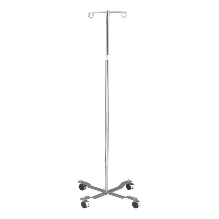 Dukal Corporation Dukal Corporation 4353 IV Pole 2 Hook 4 Caster Adjust 47" - 84" Supplies reLink Medical