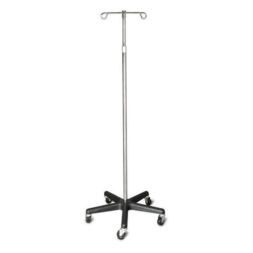 Dukal Corporation Dukal Corporation 4355 IV Pole 2 Hook 5 Caster Adjust 47" - Supplies reLink Medical