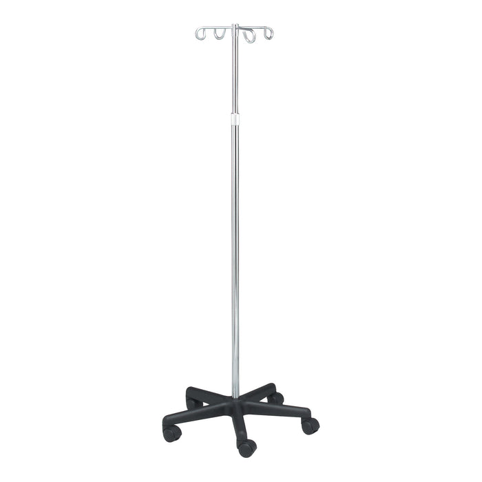 Dukal Corporation Dukal Corporation 4356 IV Pole 4 Hook 5 Caster Adjust 47" - Supplies reLink Medical