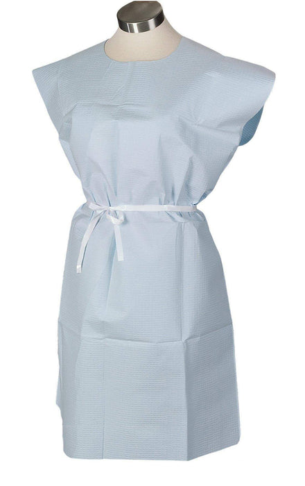 TIDI Products LLC 980830 Exam Gown 21" x 36" Blue T/P/T Latex