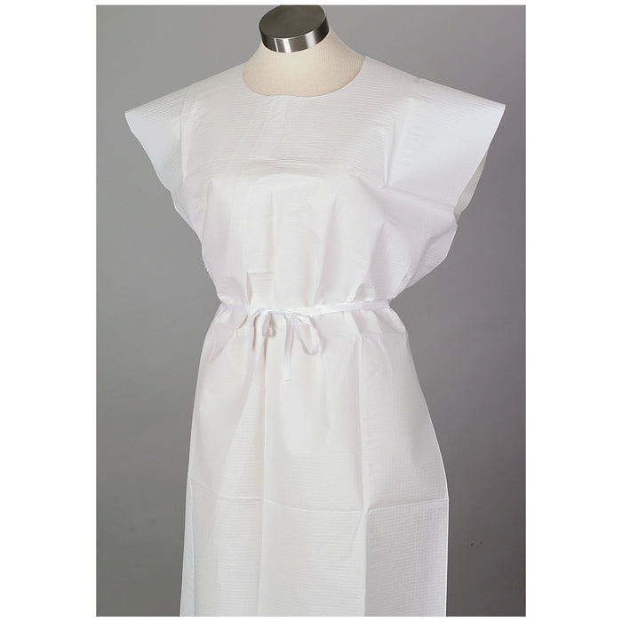 TIDI Products, LLC TIDI Products LLC 910420 Exam Gown 30" x 42" Adult White T/P/T Supplies reLink Medical