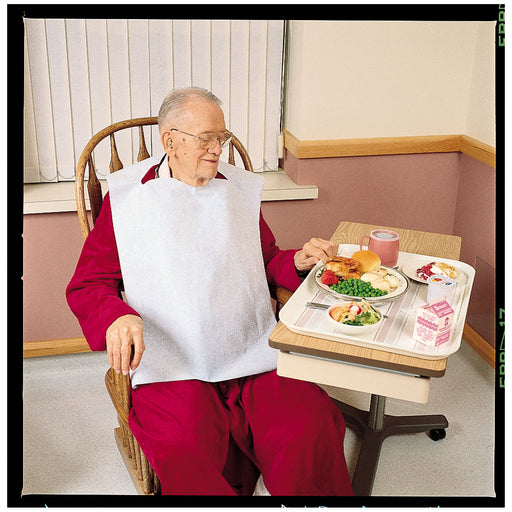 TIDI Products, LLC TIDI Products LLC 917676 Chainless Bib & Ties 18" x 25" Mauve Supplies reLink Medical