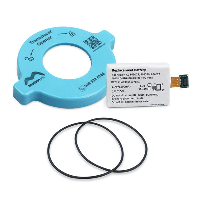 Philips Philips 453564107871 Rechargeable Li-ion Battery, 3.7V, 1100mAh, 1x Transducers Opener, 2x Transducer Seal Rings Batteries reLink Medical