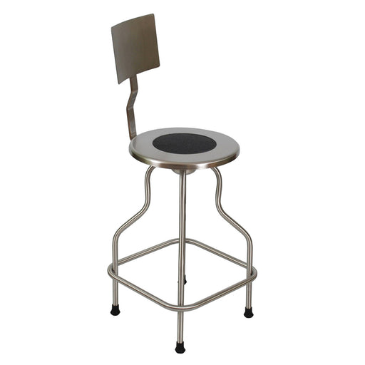 UMF Medical UMF Medical SS6700NC Revolving Stool Stainless Steel with Back & Medical Furniture reLink Medical