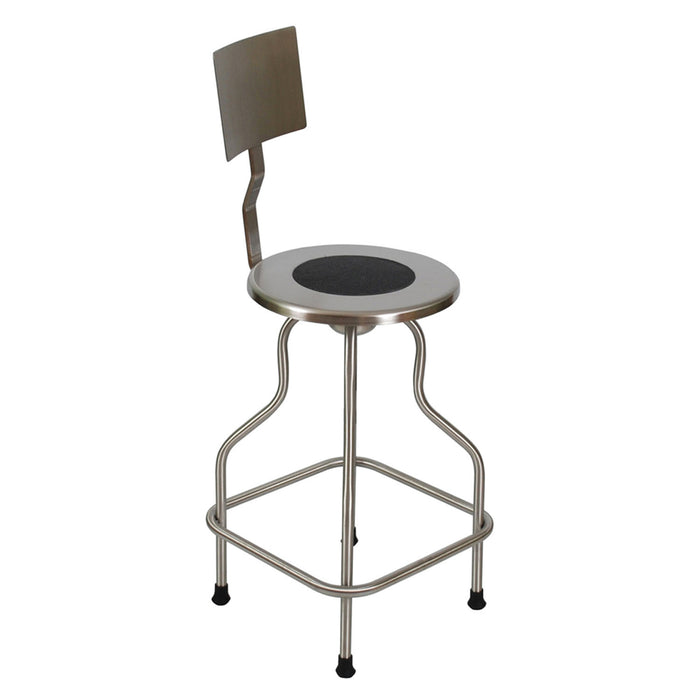 UMF Medical UMF Medical SS6700NC Revolving Stool Stainless Steel with Back & Medical Furniture reLink Medical