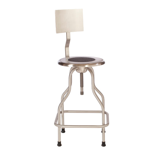 UMF Medical UMF Medical SS6700 Revolving Stool Stainless Steel with Back & Ring Medical Furniture reLink Medical