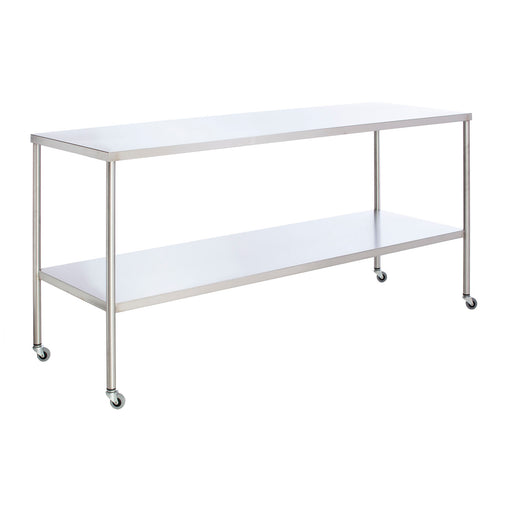 UMF Medical UMF Medical SS8004 Instrument Table with Shelf Stainless Steel 24" Medical Furniture reLink Medical