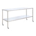UMF Medical UMF Medical SS8004 Instrument Table with Shelf Stainless Steel 24" Medical Furniture reLink Medical