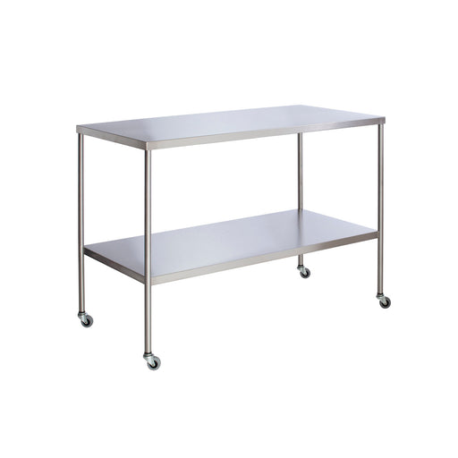 UMF Medical UMF Medical SS8008 Instrument Table with Shelf Stainless Steel 24" Medical Furniture reLink Medical