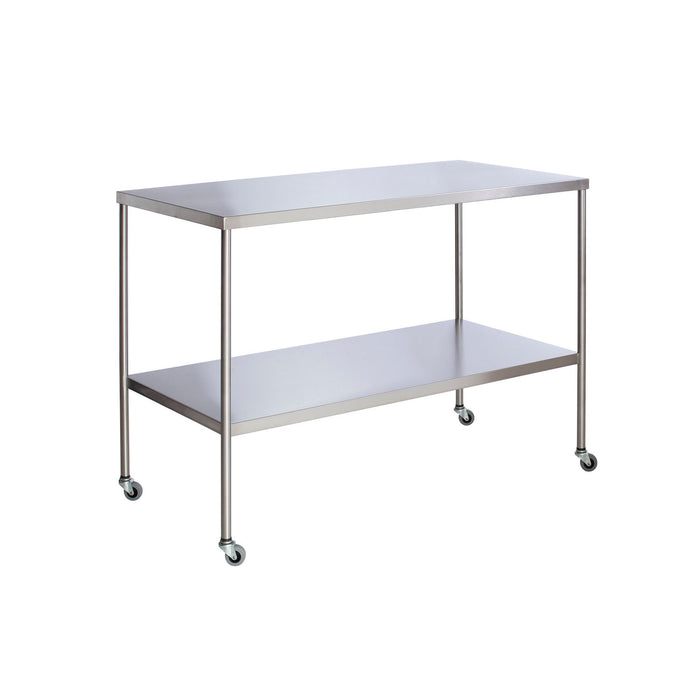 UMF Medical UMF Medical SS8008 Instrument Table with Shelf Stainless Steel 24" Medical Furniture reLink Medical