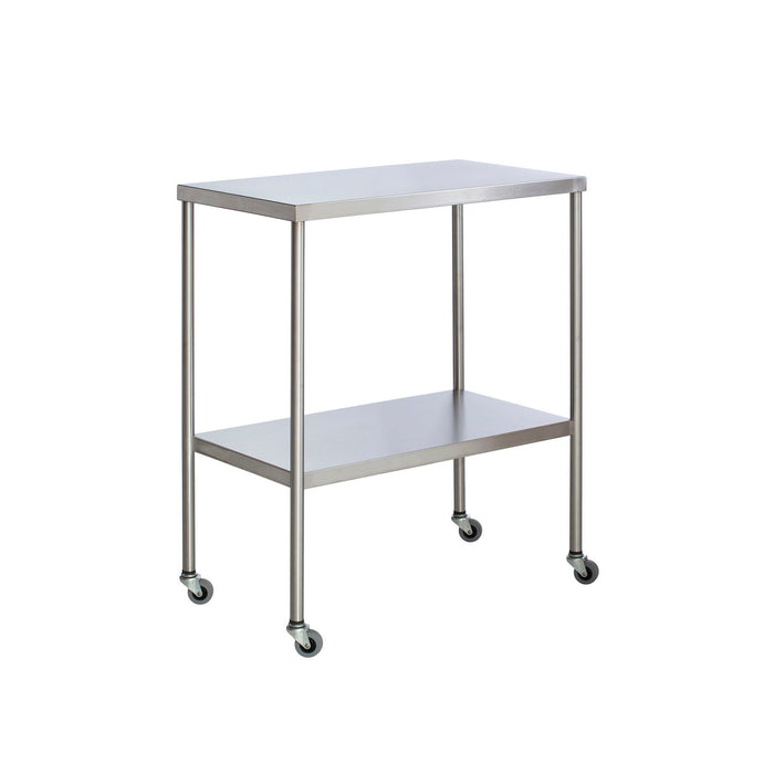 UMF Medical UMF Medical SS8012 Instrument Table with Shelf Stainless Steel 18" Medical Furniture reLink Medical