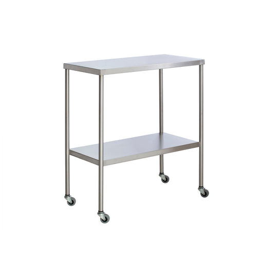 UMF Medical UMF Medical SS8014 Instrument Table with Shelf Stainless Steel 20" Medical Furniture reLink Medical