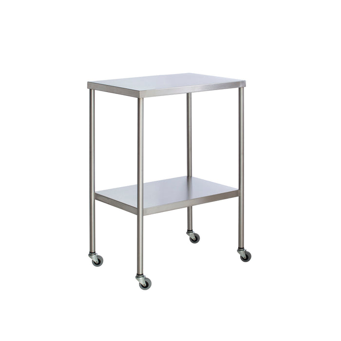 UMF Medical UMF Medical SS8018 Instrument Table with Shelf Stainless Steel 16" Medical Furniture reLink Medical