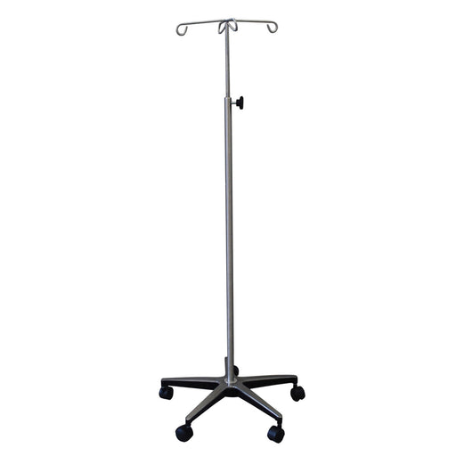 UMF Medical UMF Medical SS8342 I.V. Stand Stainless Steel 4-Hook Hand Medical Furniture reLink Medical