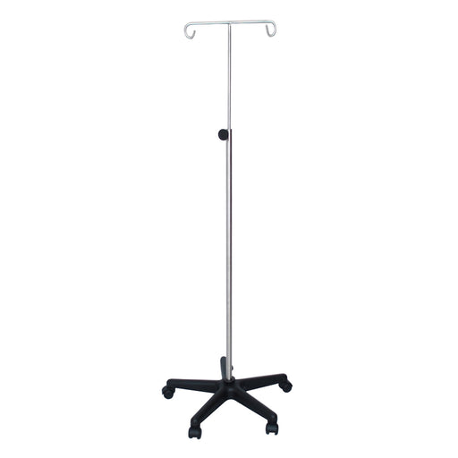UMF Medical UMF Medical SS8343 I.V. Stand Stainless Steel 2-Hook Hand Medical Furniture reLink Medical