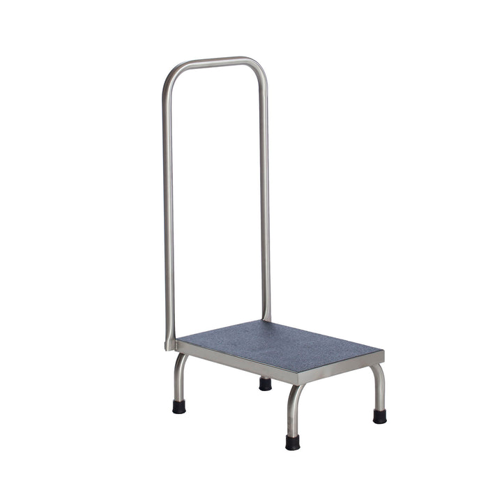UMF Medical UMF Medical SS8378 Step Stool 1-Step with Handrail Stainless Steel Medical Furniture reLink Medical