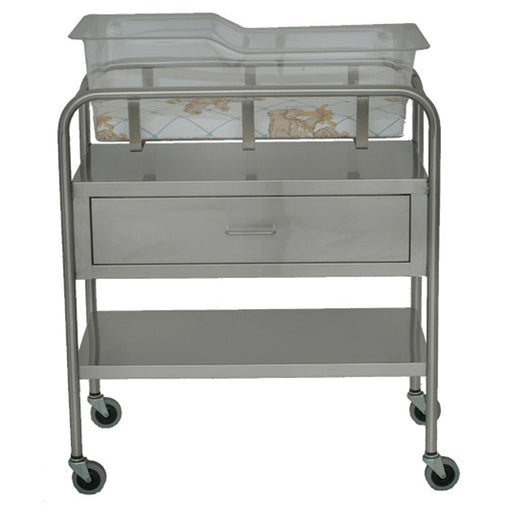 UMF Medical UMF Medical SS8525 Bassinet with Basket and Mattress Stainless Beds & Stretchers reLink Medical