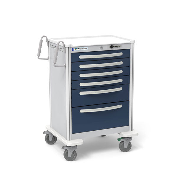 Waterloo 6-Drawer Aluminum Anesthesia Cart
