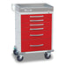 Detecto Detecto RC333369RED Detecto Rescue Series ER Medical Cart 6 Red Supplies reLink Medical