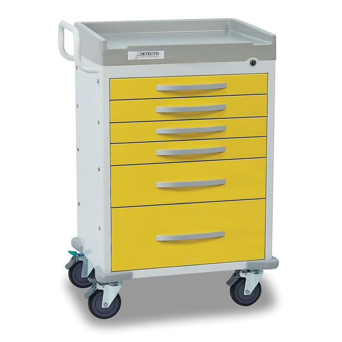 Detecto Detecto RC333369YEL Detecto Rescue Series Isolation Medical Cart 6 Supplies reLink Medical