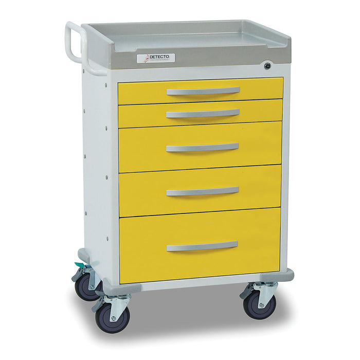 Detecto Detecto RC33669YEL Detecto Rescue Series Isolation Medical Cart 5 Supplies reLink Medical