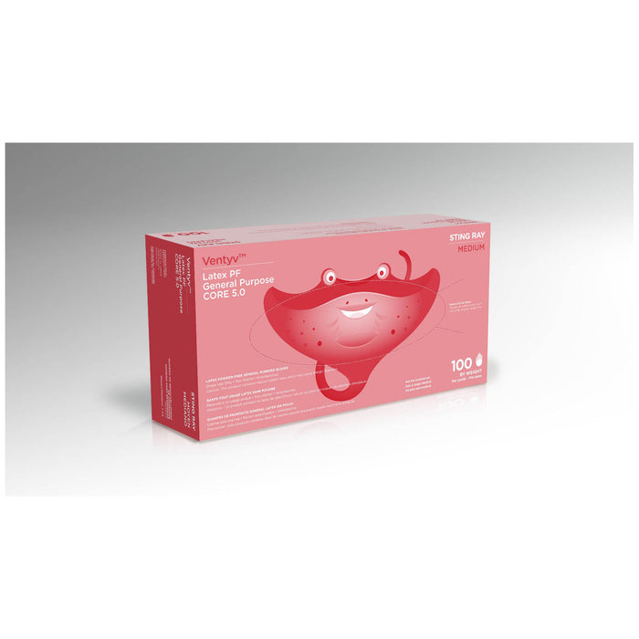 Ventyv 10220102 Glove General Purpose Latex Textured Powder-Free