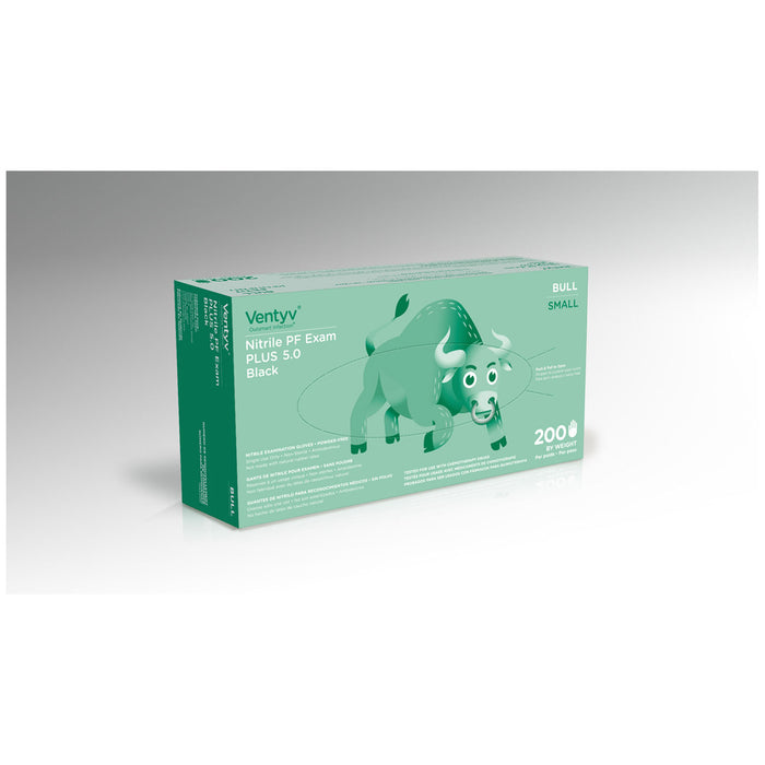 Ventyv Ventyv 10319108 Glove Exam Nitrile Plus Bull Powder-Free Small Supplies reLink Medical
