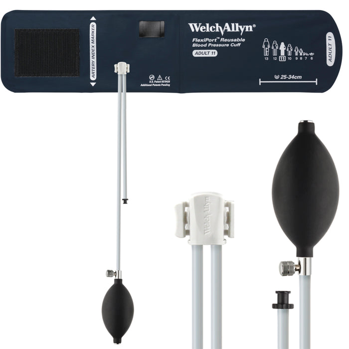 Hillrom Hillrom REUSE-11-2TP Cuff Reusable Tri-Purpose Connector 2-Tube Cables reLink Medical