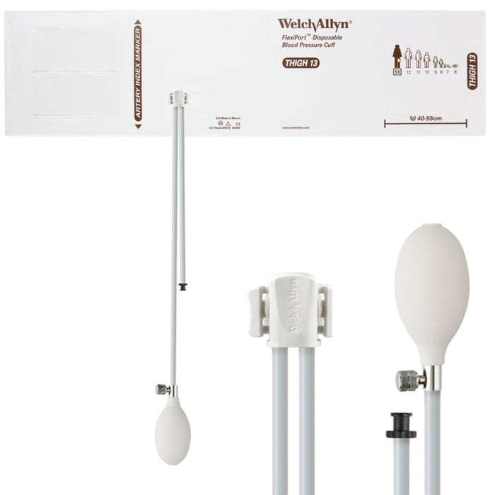 Welch Allyn Welch Allyn SOFT-13-2BV Cuff Soft Inflation System 2-Tube Thigh Cables reLink Medical