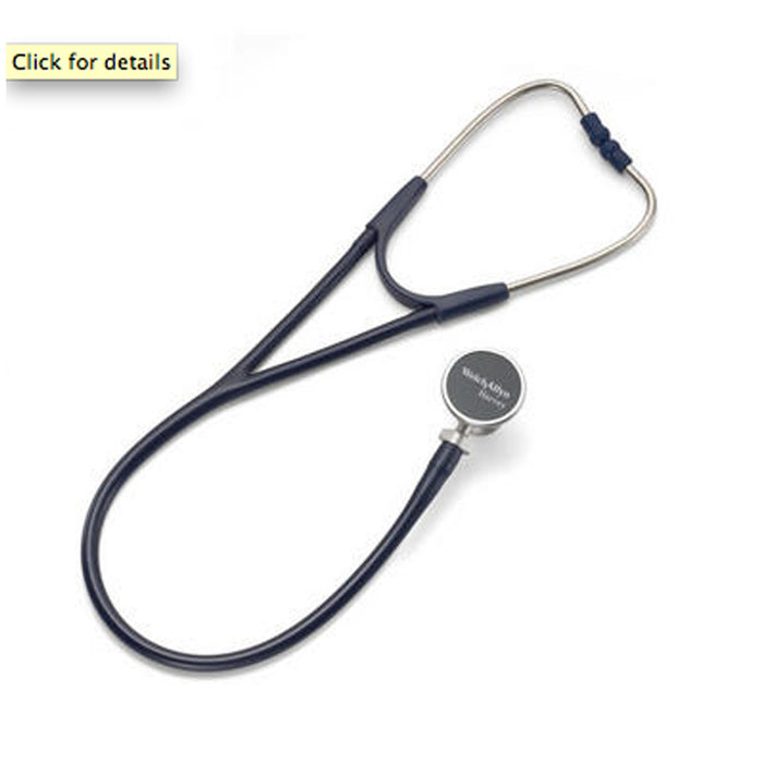 Hillrom Hillrom 5079-327 Harvey Deluxe Double Head Stethoscope Navy Diagnostic Exam Equipment reLink Medical