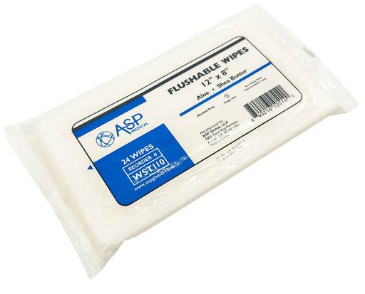 ASP Global ASP Global WST110 Flushable Wipes with Aloe & Lanolin Soft Pack 12" Supplies reLink Medical