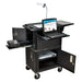 Luxor Luxor WTPSCE Mobile Presentation Station with Cabinets 41"H 15" Medical Furniture reLink Medical