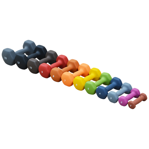 Matrix Fitness Matrix Fitness XT-03NEO-STU XULT Neoprene Dumbbells Single 3LB Fitness and Rehab Equipment reLink Medical