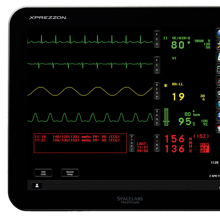 Spacelabs 90431 ECG/BP/TEMP/CO Patient Monitor