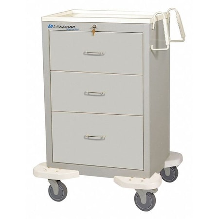 Lakeside Manufacturing, Inc. Lakeside Manufacturing Inc. C-330-K-1G Cart 3 Drawer Drawer Medical Furniture reLink Medical