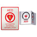 Zoll Medical Zoll Medical 8000-0825 AED Wall Sign Kit  Flush and 3-D Defibrillators reLink Medical