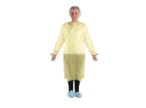 AMD-Medicom AMD-Medicom A69972 Isolation Gown Regular Yellow Breathable Supplies reLink Medical