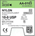 Surgical Specialties Corporation Surgical Specialties Corporation AA-0103 10/0 Nylon Suture Black Supplies reLink Medical