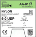 Surgical Specialties Corporation Surgical Specialties Corporation AA-0137 9/0 Nylon Suture Black Supplies reLink Medical