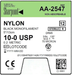 Surgical Specialties Corporation Surgical Specialties Corporation AA-2547 10/0 Nylon Suture Black Supplies reLink Medical