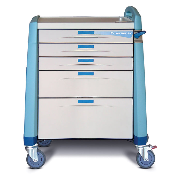 Capsa Healthcare Capsa Healthcare AM8MC-LCB-A-DR121 Compact Cart 36" H X 24" D X 31" Medical Furniture reLink Medical