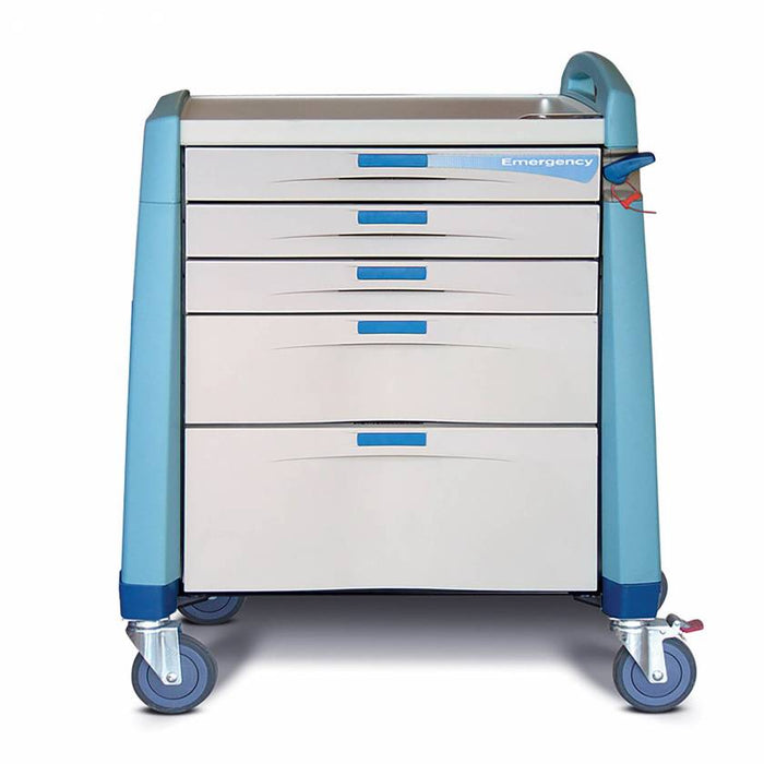 Capsa Healthcare Capsa Healthcare AM8MC-ER-B-DR121 Compact Cart 36" H x  24" D x 31" Medical Furniture reLink Medical
