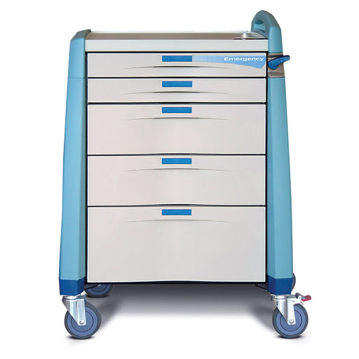 Capsa Healthcare Capsa Healthcare AM9MC-EB-B-DR411 Medical Cart 9H-MLD Full Drawer Supplies reLink Medical