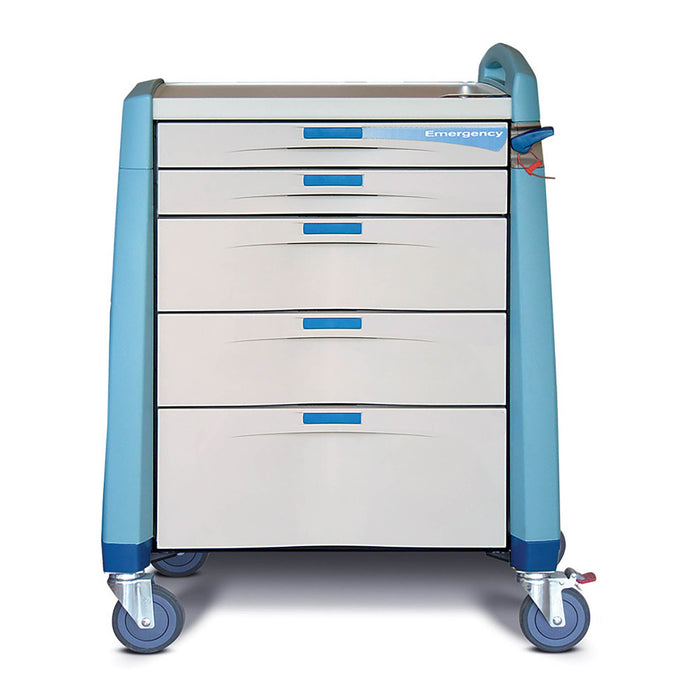 Capsa Healthcare Capsa Healthcare AM9MC-EB-A-DR411 Intermediate Cart 39.5" H X 24" D Medical Furniture reLink Medical