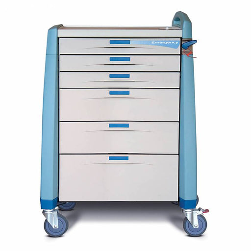 Capsa Healthcare Capsa Healthcare AM-EM-STD-BLUE Avalo Medical Cart Emergency Supplies reLink Medical
