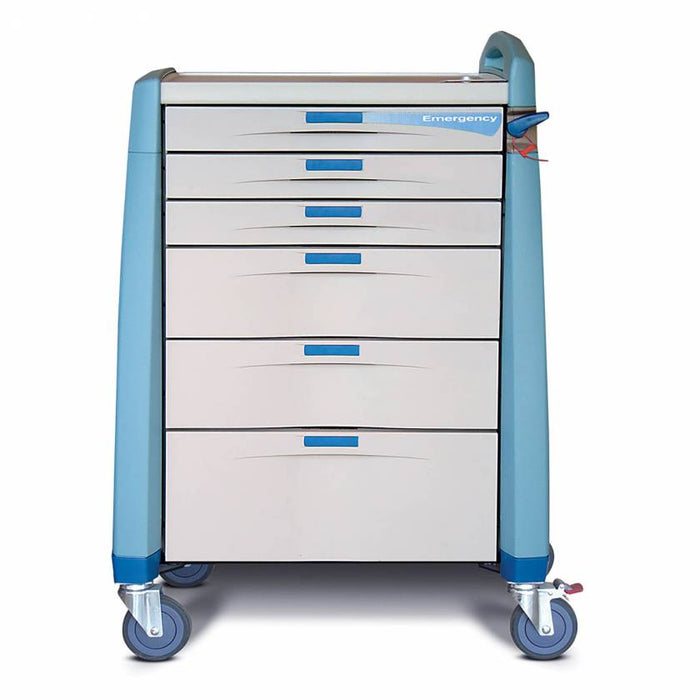 Capsa Healthcare Capsa Healthcare AM-EM-STD-BLUE Avalo Medical Cart Emergency Supplies reLink Medical
