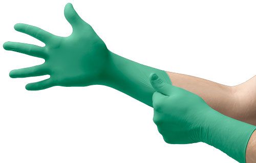 Ansell Ansell 556080 Cleanroom Glove Nitrile Medium Green Powder-Free Supplies reLink Medical