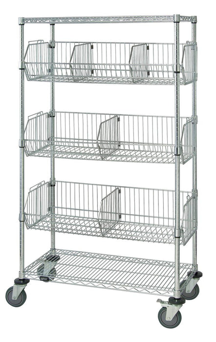Quantum Medical Quantum Medical M1848BC6C Mobile Basket Unit 18"W x 48"L x Supplies reLink Medical